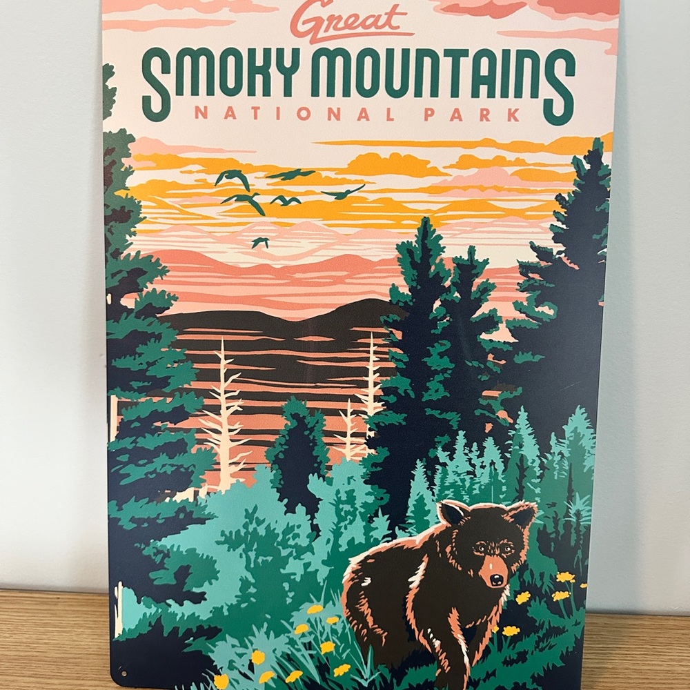 Great Smoky Mountains National Park metal wall sign
